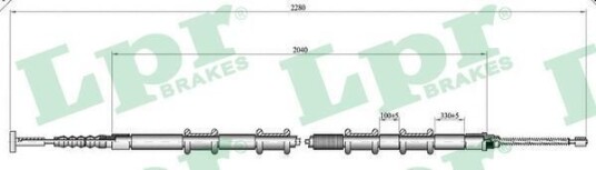 Lpr Tautrekk parkeringsbrems LPR C0188B