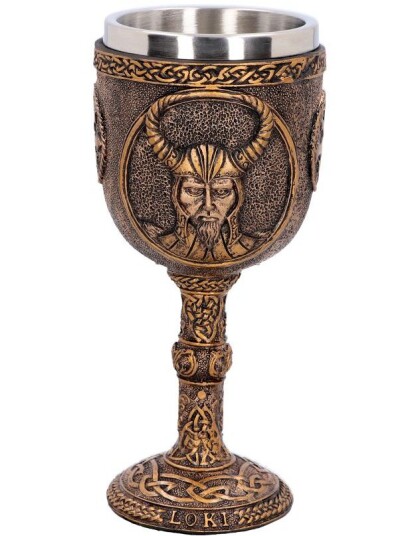 Loke the Trickster Bronsefarget Drikkebeger 17 cm
