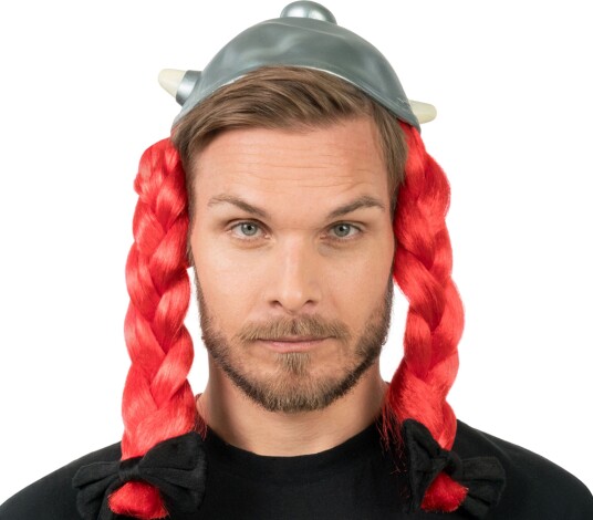 Chaks Obelix-hjelm med fletter One size 13517