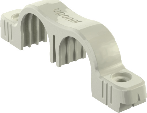 UPONOR TECK DOBBELKLAMMER FOR VARERØR 25MM 60PK