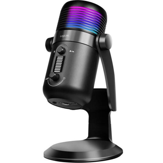 LogiLink USB Riktig Kardioid Mikrofon med RGB-belysning svart LogiLink USB Riktig Kardioid Mikrofon med RGB-belysning svart
