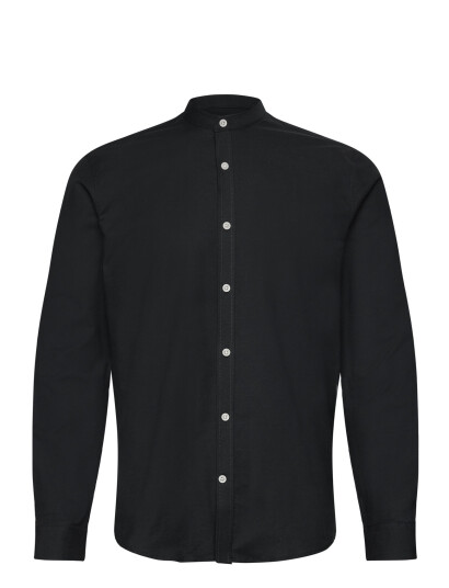 Lindbergh Oxford Superflex Shirt L/S - Black - S Lindbergh Oxford Superflex Shirt L/S - Black - S