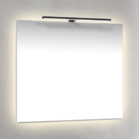 Macro Design Speil T belysning LED med Ambilight Svart / 80cm