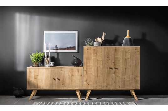 Kommode Nature Hvit/Natur Natur