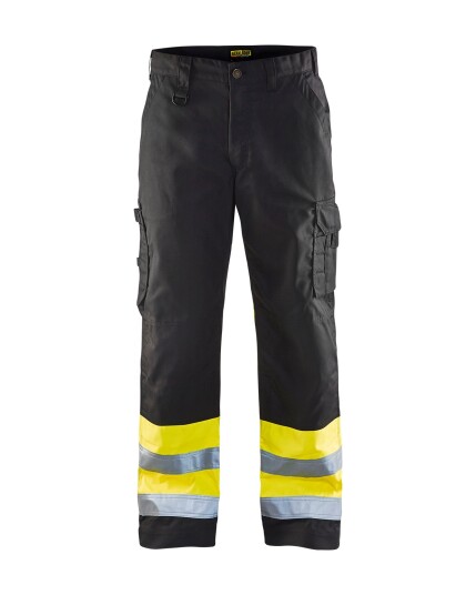 Blåkläder Bukse varsel Svart/Gul D92