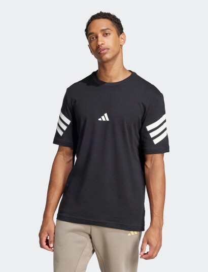 adidas Sportswear M Fi 3S Reg T - Black - L adidas Sportswear M Fi 3S Reg T - Black - L