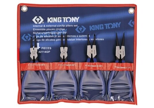 King Tony Seger Tangsett 4 Stk. Sak King Tony Seger Tangsett 4 Stk. Sak