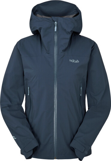 Rab Downpour Light Jacket Wmns Dame Tmb Tempest Blue 10