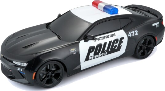 Maisto Politibil Chevrolet Camaro RC 1:14 Svart/Hvit Fra 5 År
