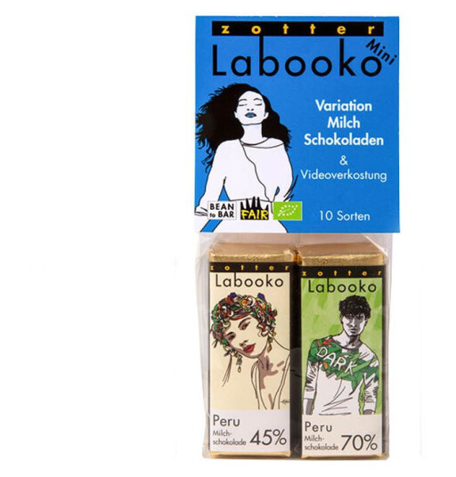 Zotter Labooko Variation "Milk Chocolates" – with Virtual Tasting 10 x 8g