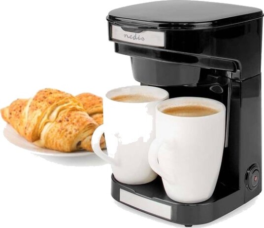 Nedis 2-Koppers Kaffetrakter 450W Kompakt Design - Nylonfilter Nedis 2-Koppers Kaffetrakter 450W Kompakt Design - Nylonfilter