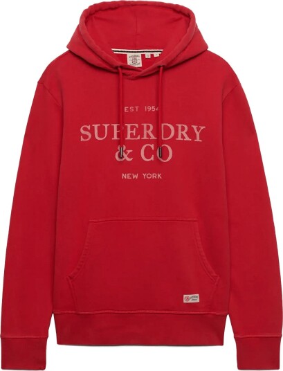 Superdry 1954 Company Relaxed Hood BASE RED XXL Superdry 1954 Company Relaxed Hood BASE RED XXL