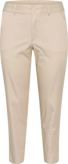 Kaffe Curve Dame Bukser Beige 6XL,