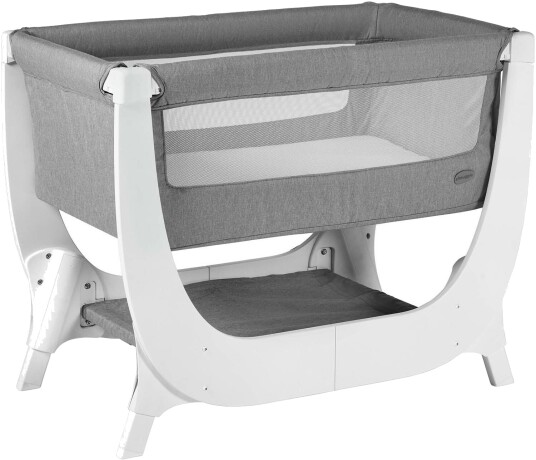 Shnuggle Air Bedside Crib Dove Grey