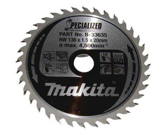 Makita 165 mm Sirkelsagblad for Tre med 24 Tenner Makita 165 mm Sirkelsagblad for Tre med 24 Tenner