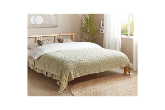Sengeteppe Bere Hvit 200x220 cm