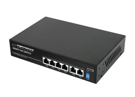 Esperanza 4 Poe + 2 Uplink Port Ethernet Switch 10/100/1000 Goliath