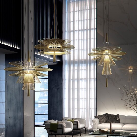 Gravity 1 Pendel Golden   Forestier   Kjøkken   Design   Metall   Med flere lyskilder