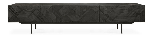 Ethnicraft Graphic mediebenk Svart 242 cm
