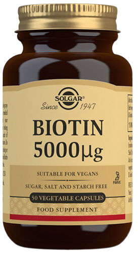 Solgar Biotin Vegan 5000 Ug 50 Kapsler Solgar Biotin Vegan 5000 Ug 50 Kapsler