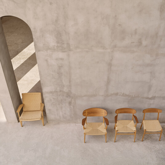 Carl Hansen & Søn CH25 Valnøtt Oljet / Seteflett Natural