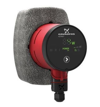 Grundfos Alpha1 25-60 180 Sirkulasjonspumpe eksklusive koblinger