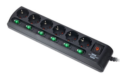 Brennenstuhl 6-Way Socket Device Switchs