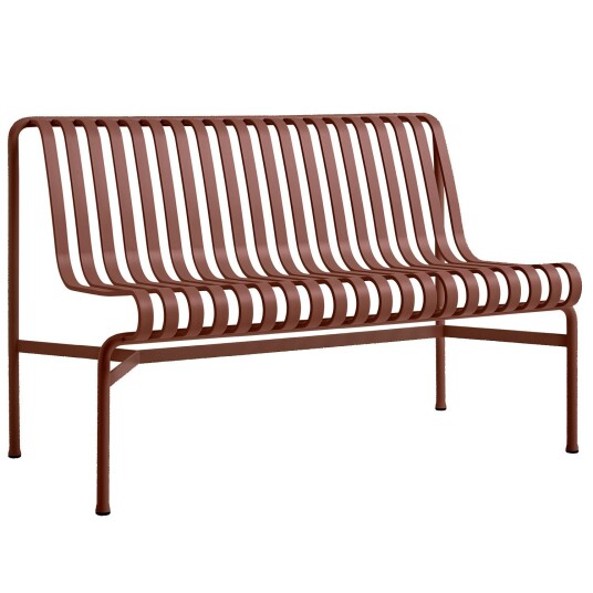 Hay Palissade Benk Uten Armlener Iron Red