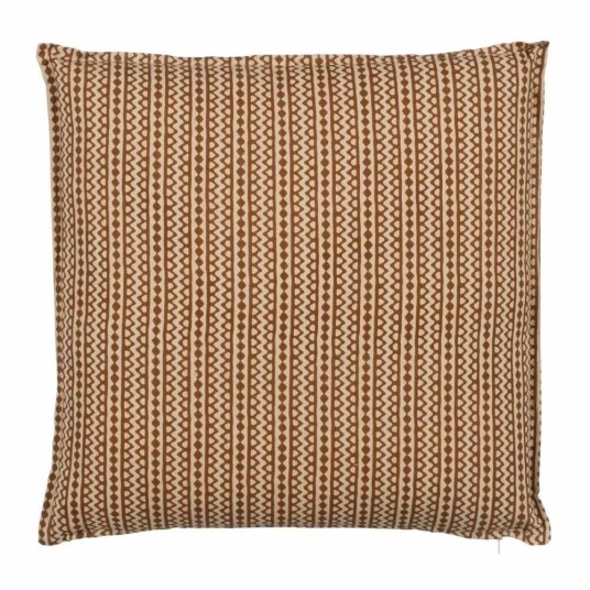Pute Bomull Brun Beige 50 x 50 cm