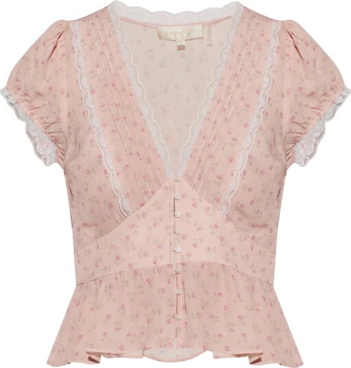 Loveshackfancy Dame Bluser & Skjorter Rosa 5XL, Loveshackfancy Dame Bluser & Skjorter Rosa 5XL,