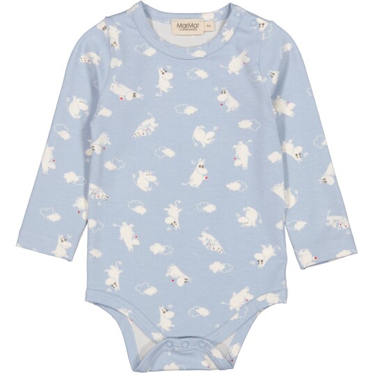 MarMar Modal Smooth Print Blue Moomin Benedicte Body 3 år/98
