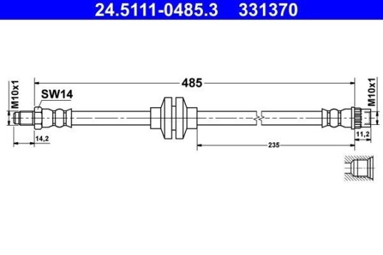 Bremseslange ATE 24.5111 0485.3