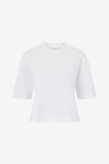 Gina Tricot Topp Basic Boxy Tee Hvit