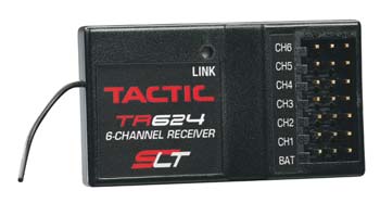 Tactic 0624 6-Channel 2.4GHz SLT Receiver Tactic 0624 6-Channel 2.4GHz SLT Receiver