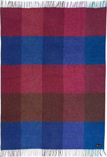Klippan Yllefabrik Ullpledd 130x200 cm Gotlandsull/lammeull Gotland Check Mauve