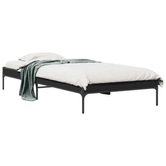  Sengeramme svart 100x200 cm konstruert tre og metall 8721012985520