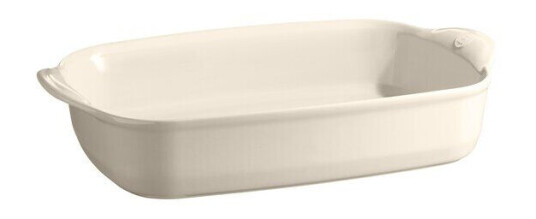 Emile Henry - Ildfast form L rektangulær 42,5 x28 cm 4L krem Emile Henry - Ildfast form L rektangulær 42,5 x28 cm 4L krem