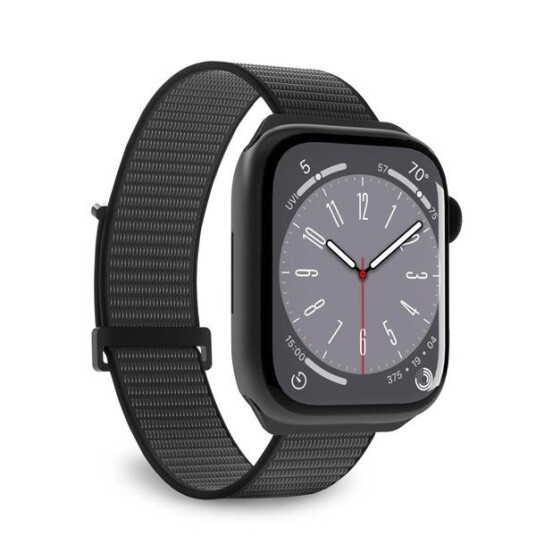 Puro Apple Watch Band 42-49 mm nylon wristband, Black