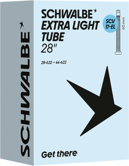 Schwalbe Extra Light slange 700c/28"x1,10-1,80 (28/44-622) 60mm SCV Clik ventil