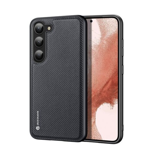 Dux Ducis Samsung Galaxy S23+ (Plus) DUX DUCIS FINO Series Nylon Bakdeksel - Svart