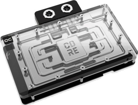 Alphacool 10259 bakplate sort/krom 10259