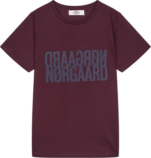 Mads Nørgaard Single Cotton Trenda P Tee Burgundy S