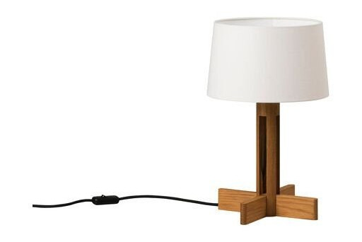 Santa & Cole FAD Menor Bordlampe Hvit/Eik Santa & Cole FAD Menor Bordlampe Hvit/Eik