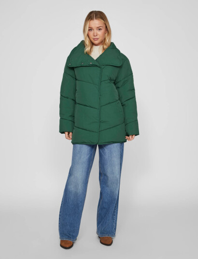 Vila Vilouisa L/S New Padded Short Coat/Su/Pb Green 34 Vila Vilouisa L/S New Padded Short Coat/Su/Pb Green 34