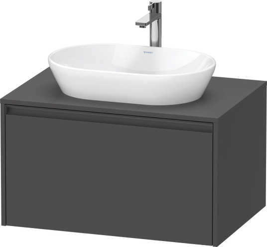Duravit Ketho.2 Servantskap 1 Skuff 800x550 mm Grafitt Matt