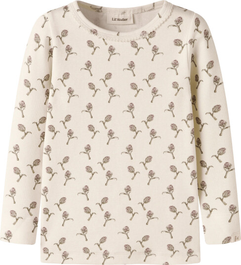Lil"Atelier Nmfgayo Sig Ls Slim Top Lil Cream 116