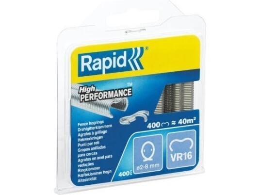 Rapid Vr16, Plast, Stål, Grønn, 400 Stykker Rapid Vr16, Plast, Stål, Grønn, 400 Stykker