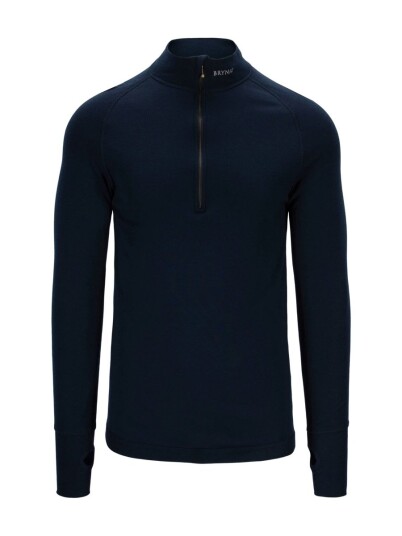 Brynje Arctic Zip polo 3/4 Neck W/inlay Navy XS