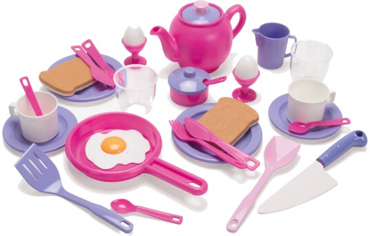 Dantoy My Little Princess Frokostsett I Plast 32 Deler 3+ År