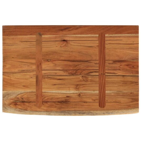  Vegghylle 70x40x3,8 cm rektangulær heltre akasie naturlig kant 8721012090248